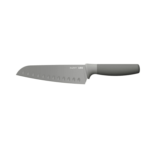 Cuchillo Berghoff Santoku 7", acero inoxidable y negro